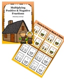Bundle: Multiply Positive & Negative Fractions | Game & Ma