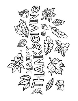 THANKSGIVING COLORING, BUNDLE 13 PAGES, BONUS INCLUDED, THANKSGIVING ...