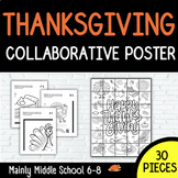 THANKSGIVING Collaborative Poster (30 pieces)