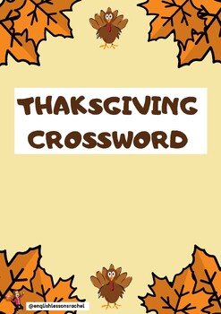 Preview of THANKSGIVING DAY CROSSWORD