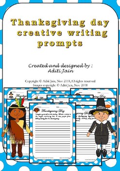 Preview of THANKSGIVING DAY creative writing prompts