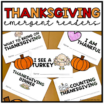 Preview of THANKSGIVING | Emergent Reader Pack