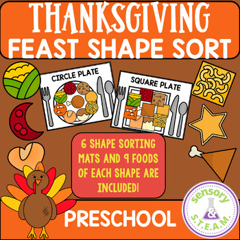 Thanksgiving Sorting Sensory Bin