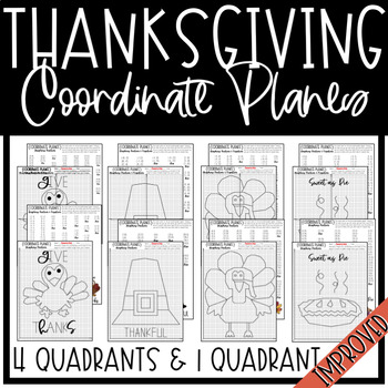 Preview of THANKSGIVING Graphing Coordinate Planes!