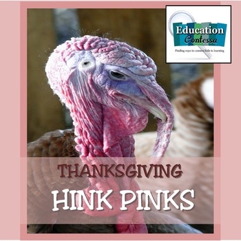Preview of THANKSGIVING HINK PINK FREEBIE