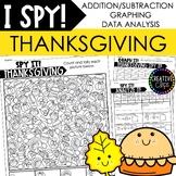 THANKSGIVING I SPY Count and Color, Math and Graphing Activities