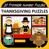 THANKSGIVING NUMBER PUZZLES 20 Counting Puzzles 1-10 Skip 
