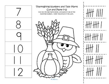 THANKSGIVING Numbers FREE by KidSparkz | Teachers Pay Teachers