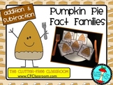THANKSGIVING PIE FACT FAMILY TRIANGLE FLASH CARDS Common C