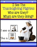 THANKSGIVING PILGRIMS Adapted Book - Build a Sentence Inte