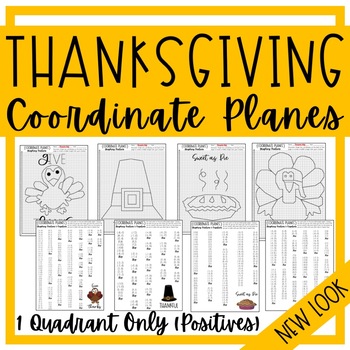 Preview of THANKSGIVING POSITIVE Coordinate Planes