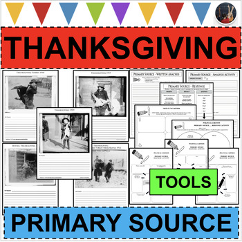 Preview of THANKSGIVING Photos 1900-1912 Primary Sources Analysis Cross-Curricular