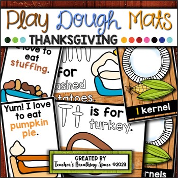 Thanksgiving Playdough Mats for Holidays with Kids (10 Free)