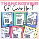Thanksgiving History Digital Activities QR Code Scavenger Hunt