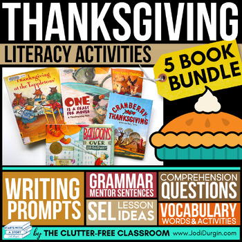 Preview of THANKSGIVING READ ALOUD ACTIVITIES November picture book companions reading