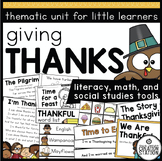 THANKSGIVING THEME ACTIVITIES FOR PRESCHOOL, PREK AND KIND