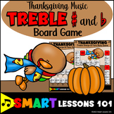THANKSGIVING TREBLE SHARPS and FLATS Music BOARD GAME Musi