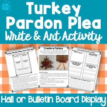 Preview of THANKSGIVING TURKEY PARDON PLEA & CREATE-A-TURKEY | Fall Persuasive Creativity