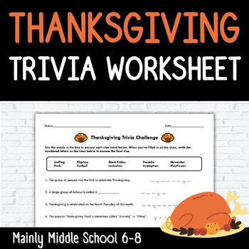 Thanksgiving Trivia Questions With Printables