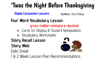 Preview of THANKSGIVING - 'Twas the Night Before Thanksgiving Companion Lessons