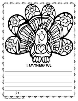 Preview of THANKSGIVING WRITING / THANKSGIVING WRITING TEMPLATES / IDEAS