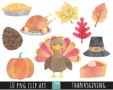 THANKSGIVING clipart,  WATERCOLOR, THANKSGIVING WATERCOLOR