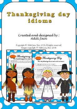 Preview of THANKSGIVING idioms