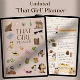 THAT GIRL Undated Digital Planner 2024| Daily, Weekly, Mon