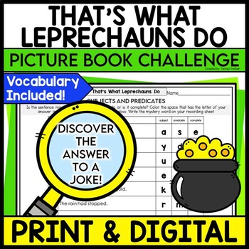 That's What Leprechauns Do Picture Book Challenge