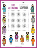 THE 12 APOSTLES (DISCIPLES) Word Search Puzzle Worksheet Activity