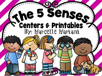 Preview of THE FIVE SENSES- CENTER ACTIVITIES AND WORKSHEETS