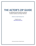 THE ACTOR'S ZIP GUIDE