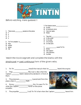 Preview of THE ADVENTURES OF TIN TIN (movie) Passive voice