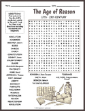 THE AGE OF REASON / ENLIGHTENMENT Word Search Puzzle Works