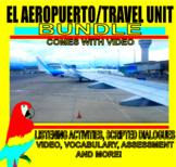 THE AIRPORT AND TRAVEL UNIT ACTIVITIES IN SPANISH BLENDED 