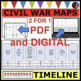 THE AMERICAN CIVIL WAR MAPS TIMELINE STATION (PDF & DIGITAL)