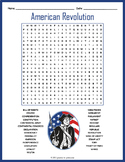 (3rd 4th 5th 6th Grade) THE AMERICAN REVOLUTION Word Searc