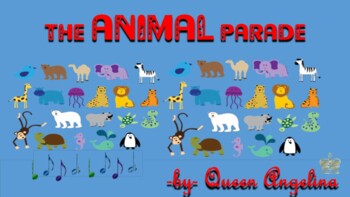 THE ANIMAL PARADE SONG AND LESSON (learn alphabet letters through a fun song )