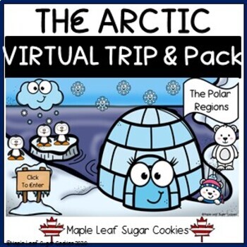 Preview of THE ARCTIC VIRTUAL TRIP AND PACK * PENGUINS * POLAR BEARS REGIONS * STEM *