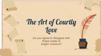 Preview of THE ART OF COURTLY LOVE: King Arthur Chivalry