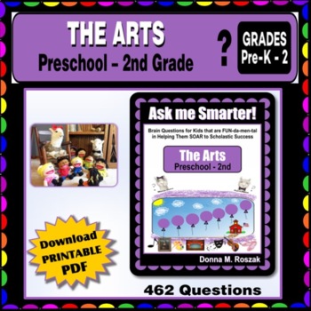 Preview of ART, MUSIC, DANCE, THEATRE - Preschool - 2nd Grade Fine Arts Questions & Answers