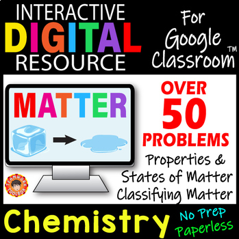 Preview of MATTER Digital Resource for Google Slides ~Chemistry & Physical Science