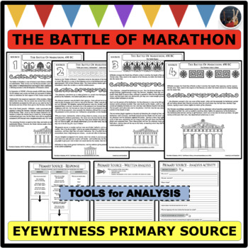 Preview of THE BATTLE OF MARATHON Eyewitness Accounts & Reading Comprehension