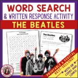THE BEATLES Music Word Search and Biography Research Activ