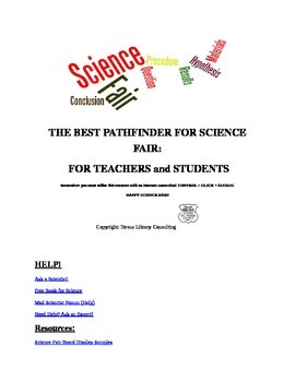 Preview of THE BEST PATHFINDER FOR SCIENCE FAIR:  FOR TEACHERS and STUDENTS