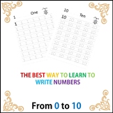 THE BEST WAY TO LEARN TO WRITE NUMBERS(From 0 to 10 )