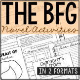 THE BFG Novel Study Unit Activities | Book Report Project