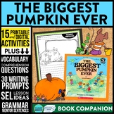 THE BIGGEST PUMPKIN EVER activities READING COMPREHENSION 