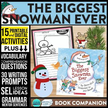 Preview of THE BIGGEST SNOWMAN EVER activities READING COMPREHENSION - Book Companion