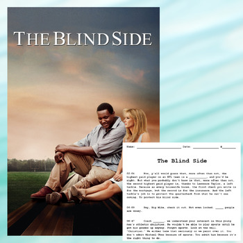Preview of THE BLIND SIDE - Movie Guide Q&A, Storyboard & Writing Frames